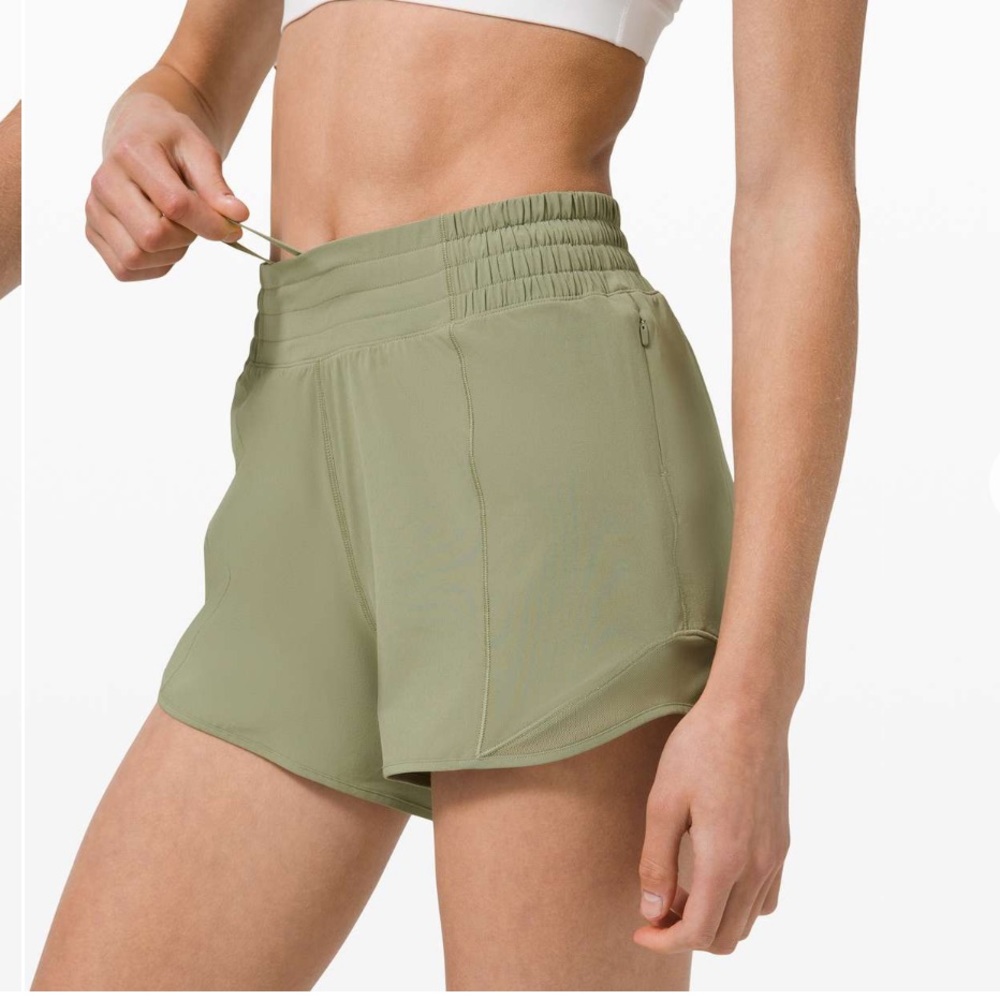Lululemon Hotty Hot II 4” Inseam Shorts Green